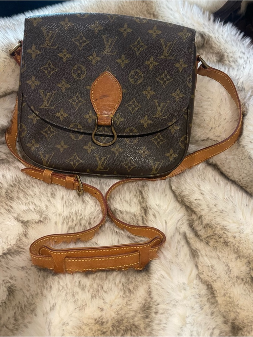 Louis Vuitton Saint Cloud GM Monogram Crossbody Bag Vintage 1999 France